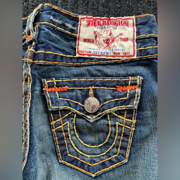 True Religion designer jeans JOEY SUPER T -size 26. AWESOME COLOR WAY!!! RARE! - Picture 9 of 15